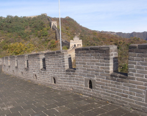 Part of the Great Wall of China.